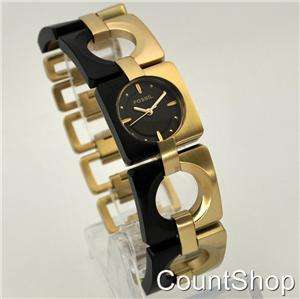Fossil Wood & Gold-Tone Ladies Bracelet Watch ES2170