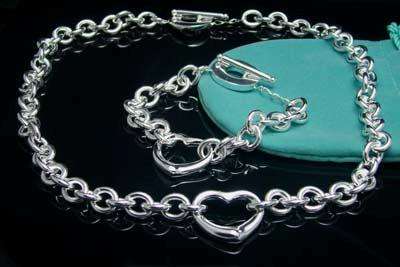 .925 STERLING SILVER HOLLOW HEART SET