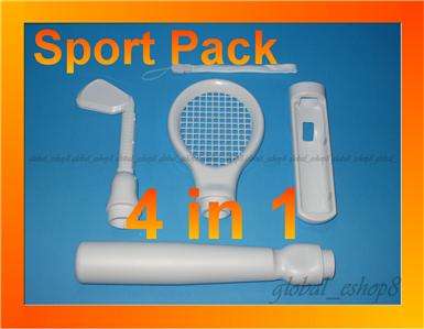 Wii Tennis Racket Golf Club Baseball Bat Sports Pack