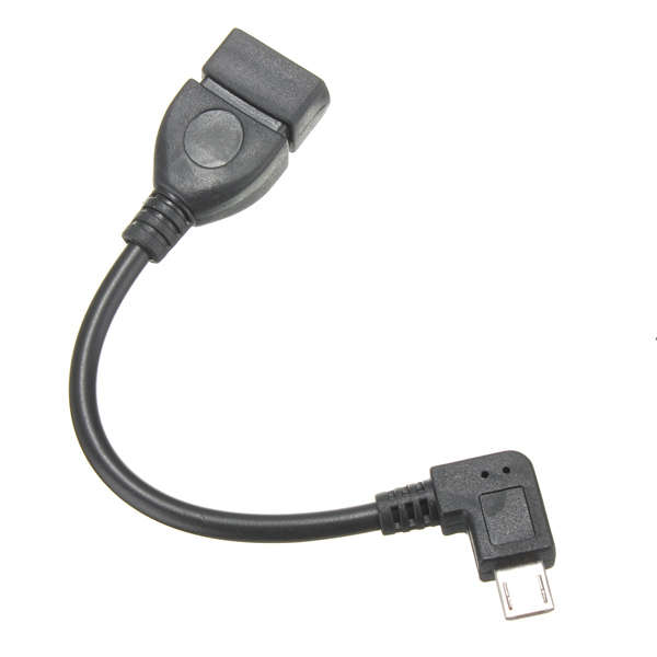 90 Degree Micro USB OTG Cable For Tablet Cellphone
