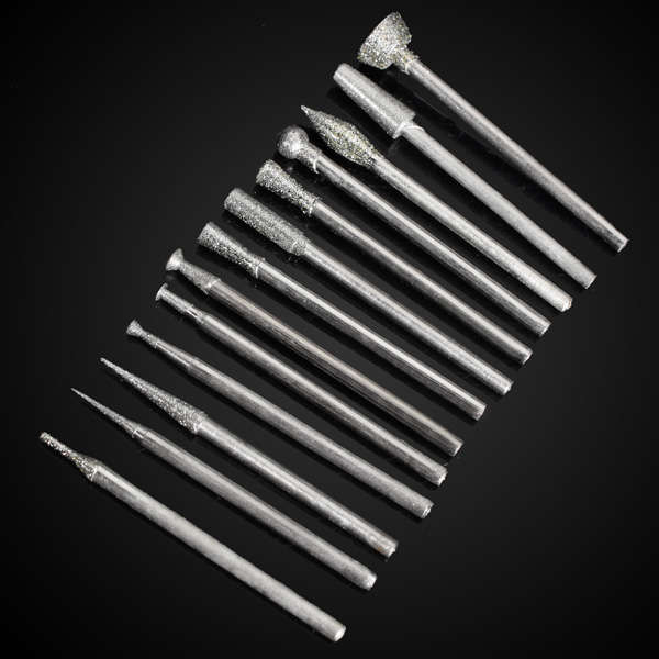 70pcs Diamond Bur Grinding Bit Set For Jade Crystal Agate Amber