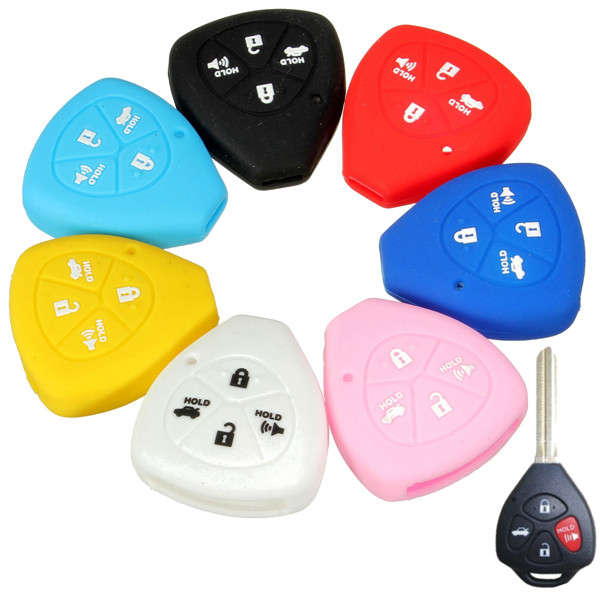 Silicone Remote Key Skin Protector Cover Case Fob Shell For TOYOTA