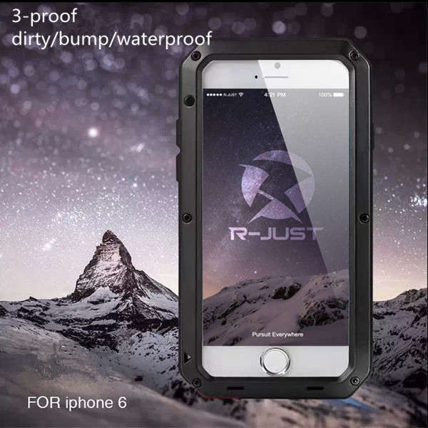 Waterproof Shockproof Aluminum Gorilla Metal Case Cover For iPhone 6