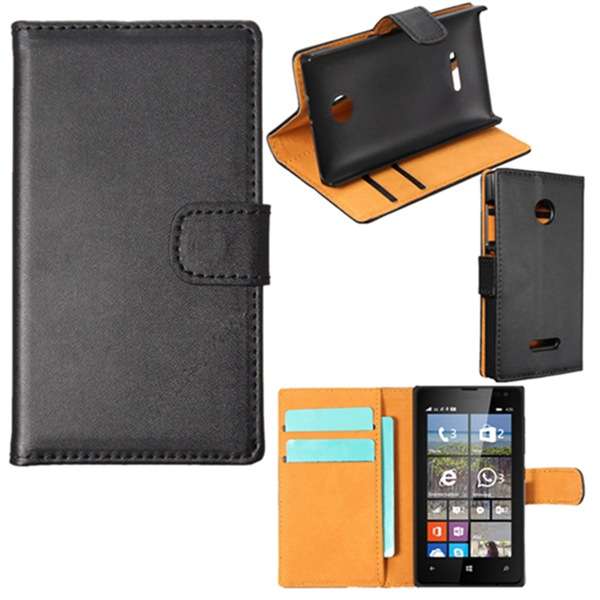 Slim Leather Wallet Magnetic Flip Card Cover Stand Case For Microsoft Lumia 435