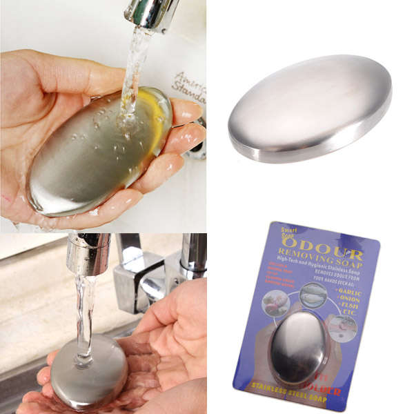 Magic Oval Stainless Steel Cleaning Soap Kitchen Bath Washing Soap