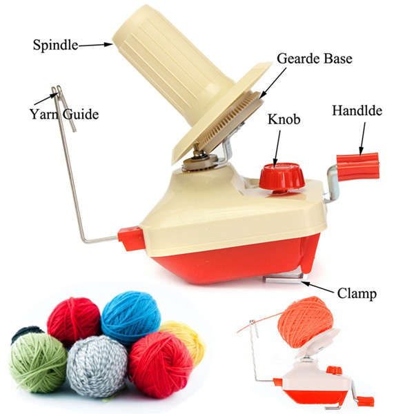 Hand Operated Plastic Winder Machine Yarn Fiber Wool String Ball Winding Machine