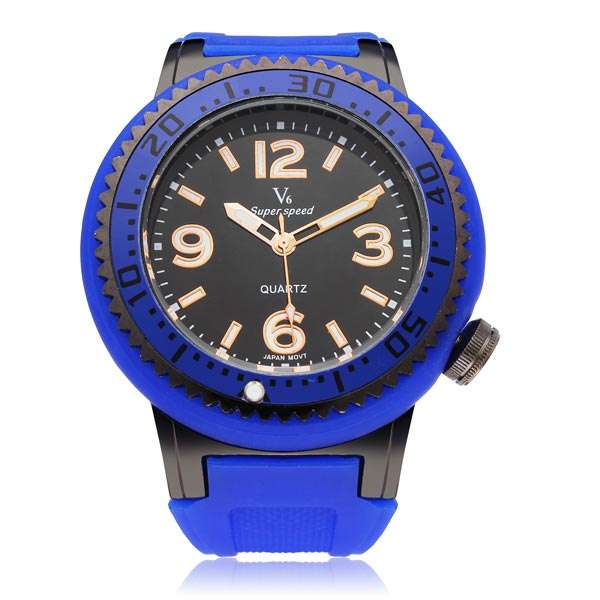V6 V0209 Super Speed Sport Big Dial Men Quartz Wrist Watch