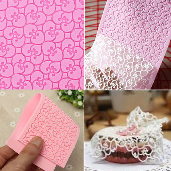 Silicone Lace Mold Fondant Embossed Mold Cake Decorating Mould