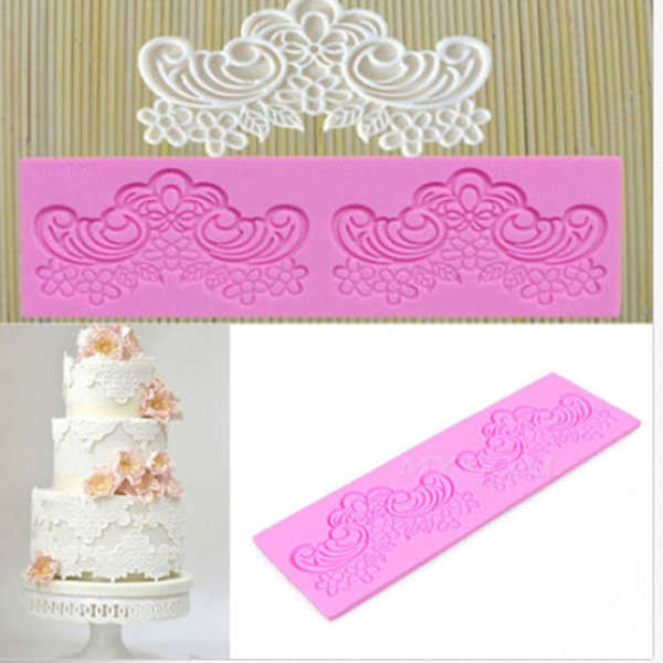 Lace Fondant Silicone Cake Mould Chocolate Craft Mold Baking Tools