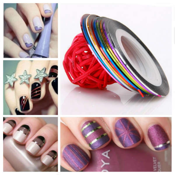 10 Color Striping Tape Line Nail Art Decoration Sticker