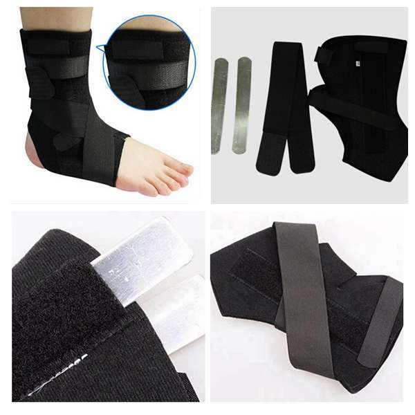 Adjustable Fixed Support Ankle Protect Belt Brace Aluminum Strip Foot Exercise Medical