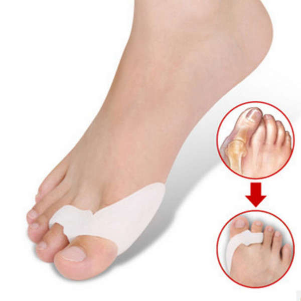Pair Of Silicone Hallux Valgus Orthotics Toe Separators