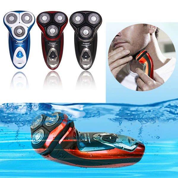 Kemei KM-5880 220V Rotary Electric Razor Rechargeable Shaver