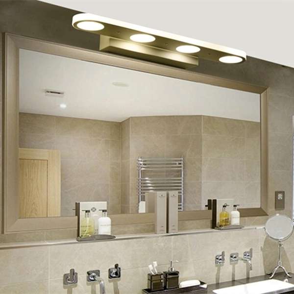 12W 4 LED Waterproof Bathroom Mirror Front Wall Lamp AC90V-265V
