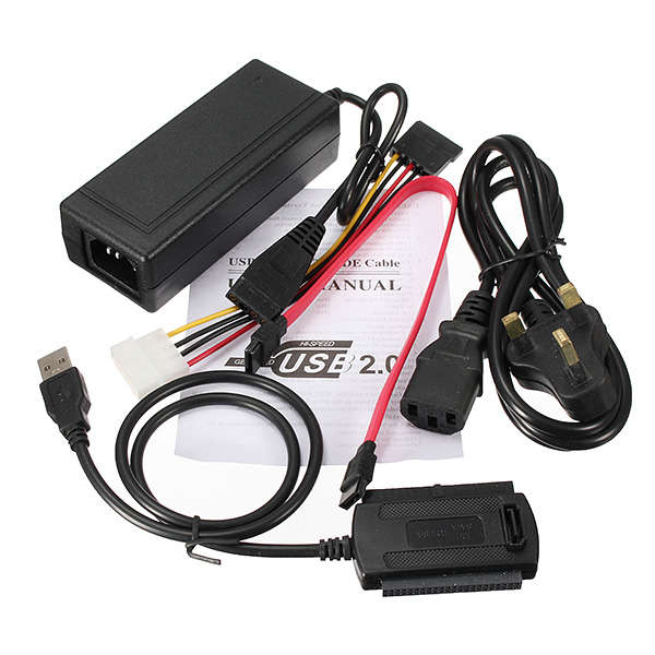 USB 2.0 to SATA/IDE Hard Drive Cable for HDD Converter W Power