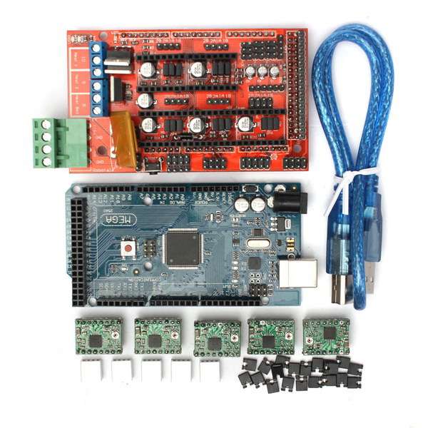 3D Printer RAMPS 1.4 Controller + MEGA2560 R3 + A4988 With Heat Sink Kit