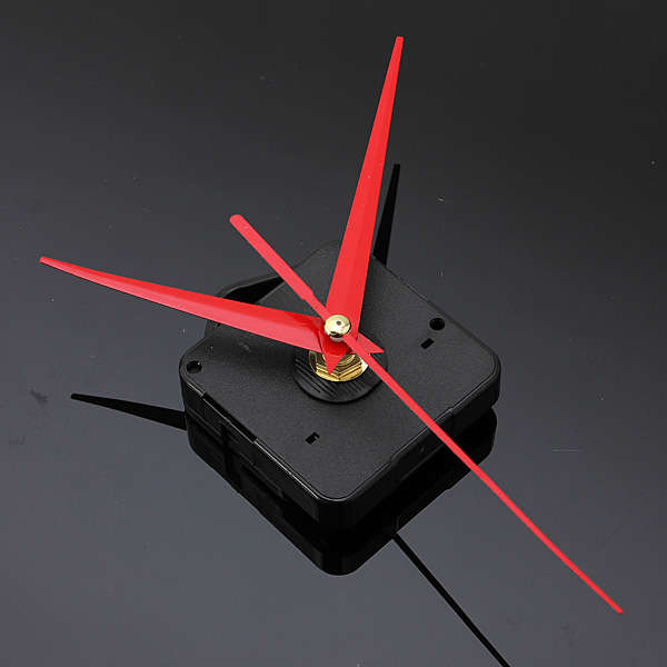 DIY Red Triangle Hands Quartz Wall Clock Movement Mechanism