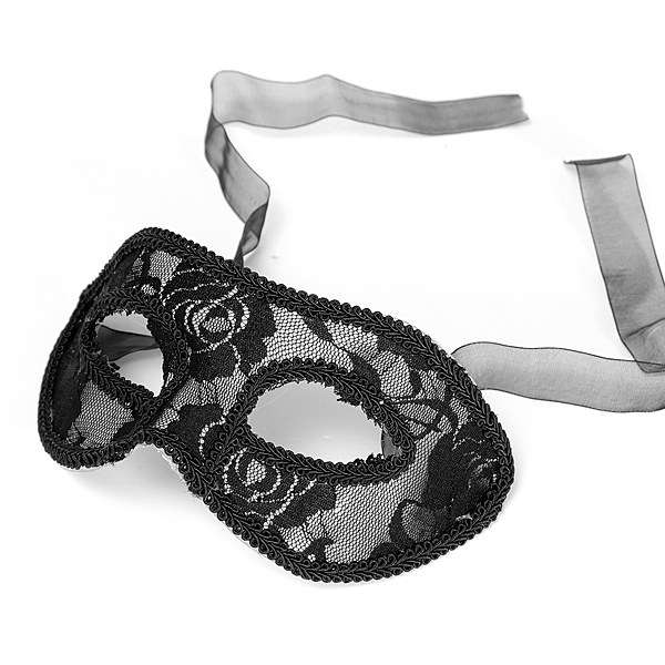 Black Lace Flower Translucent Eye Mask Ball Party Masquerade Mask