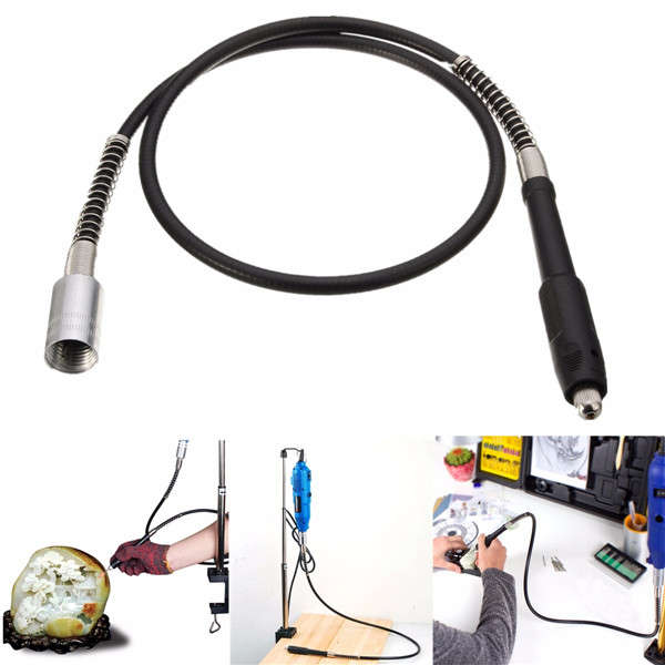 Flexible Drill Shaft Extension Keyless Chuck Dremel Compatible Tool Accessory Attachment