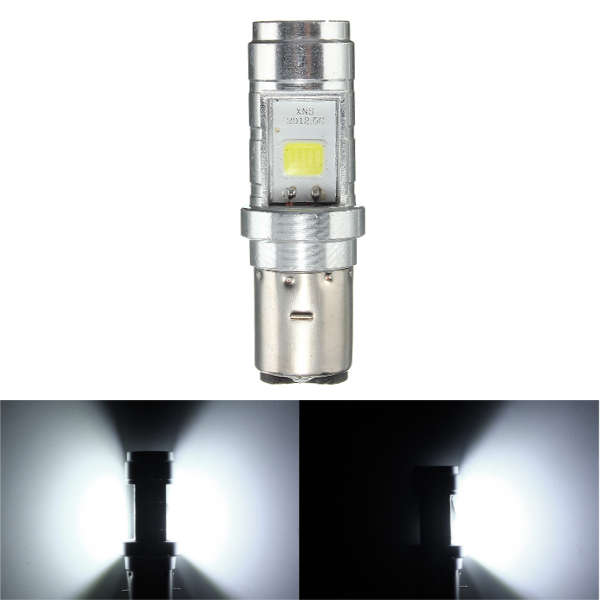 BA20D 6000K 10W LED 1000LM COB Headlight Bulb For Motorbike Scooter