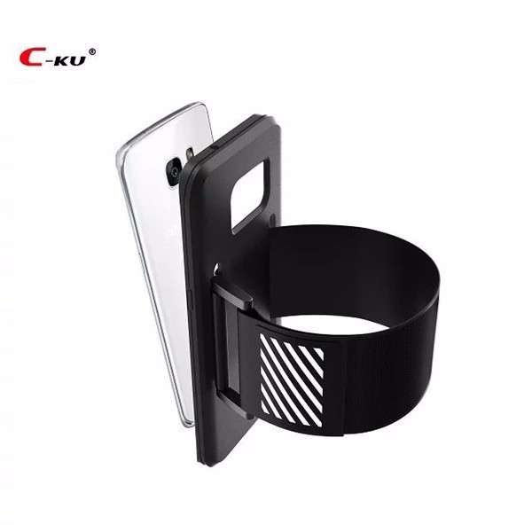 C-KU Armband Arm Bag Sweatproof Shockproof Sports Cover Protective Case for Samsung Galaxy S7 Edge