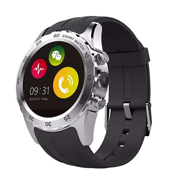 KINGWEAR KW08 1.22-inch HRM Camera GSM SIM Card NFC Smart Watch