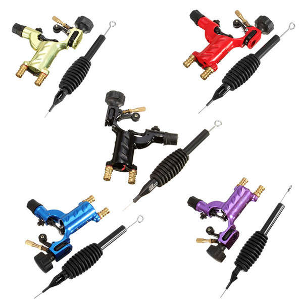 Dragonfly Rotary Tattoo Machine Shader Liner Assorted Tattoo Motor Gun Kits 7 Colors