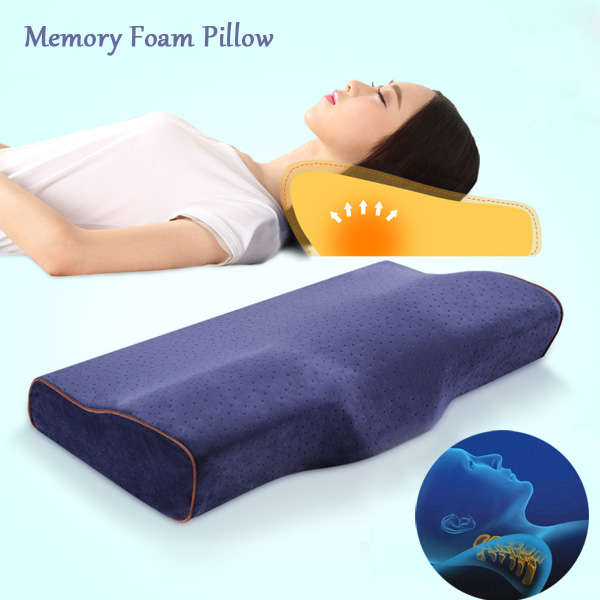 Slow Rebound Butterfly Memory Foam Pillow Headrest Anit-Snoring Neck Pillow Car Office Home Cushion