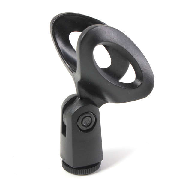 Flexible Rubberized Mic Clips Holder For Instrument Microphone Stand
