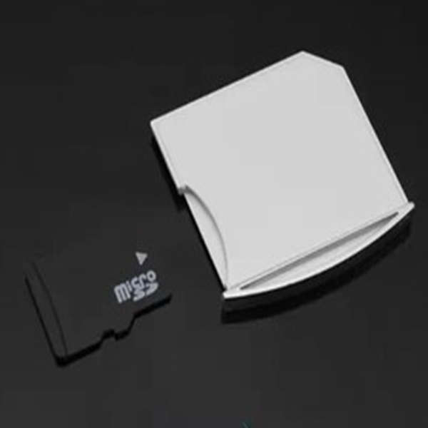 White Micro SD TF to MiniDrive SD Card Reader Adapter For MacBook Air Pro