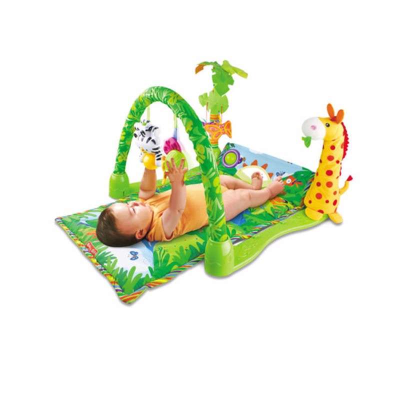 Rainforest Musical Baby Infant Activity Gym Floor Crawl Playmate Bedding Butterfly Grasp Kick Toys