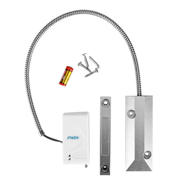 Wireless Garage Magnetic Door Sensor 433MHz with Alloy Roller Rolling Gate Reed Switch