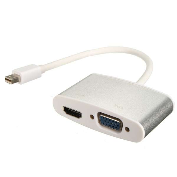 Mini Display Port DP Thunderbolt to HDMI VGA Adapter Cable