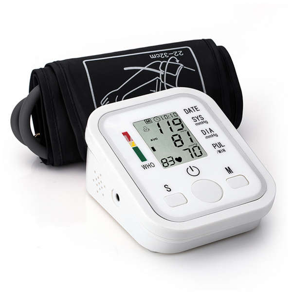 Upper Arm Electronic Digital Blood Pressure Pulse Monitor Portable Sphygmomanometer Meter Full Autom