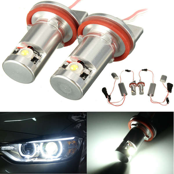2x H8 LED Angle Eye Halo Ring Side Marker Light Bulb For BMW E70 E82 E90 E92 Z4