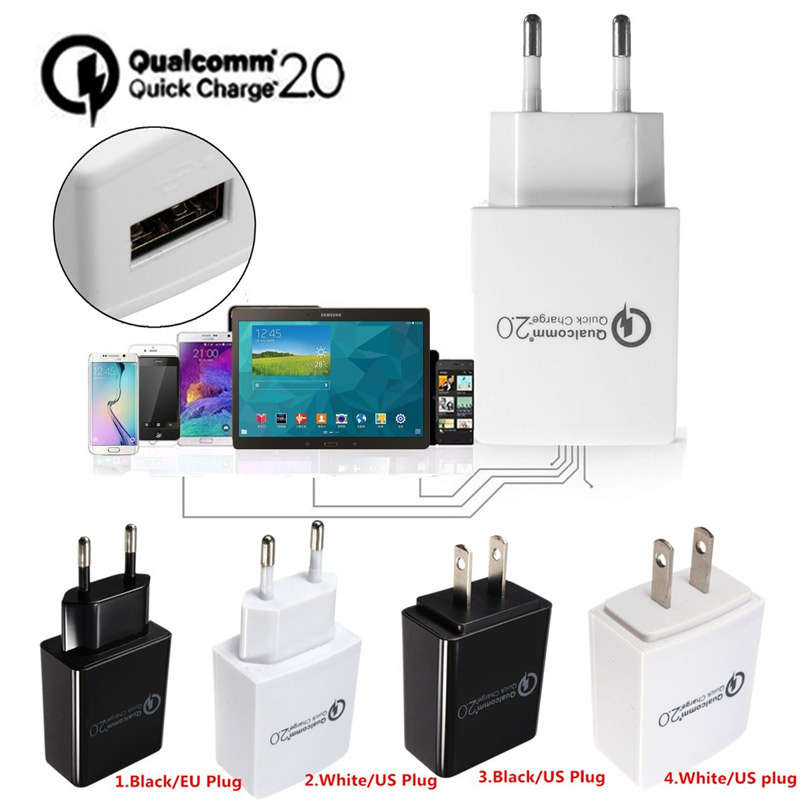 Quick Charge QC 2.0 15W USB Wall Travel Charger Adapter
