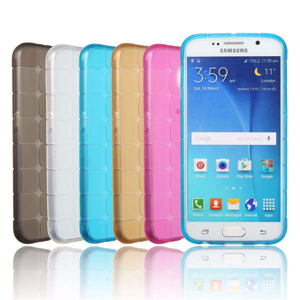 Magic Cube Soft TPU Transparent Back Cover Case For Samsung Galaxy S6