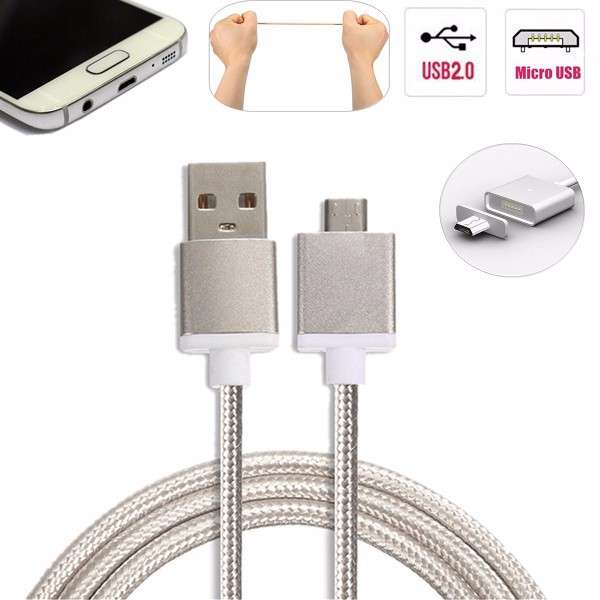 3.3FT/1M Magnetic USB2.0 to Micro USB Adapter Charger Cable