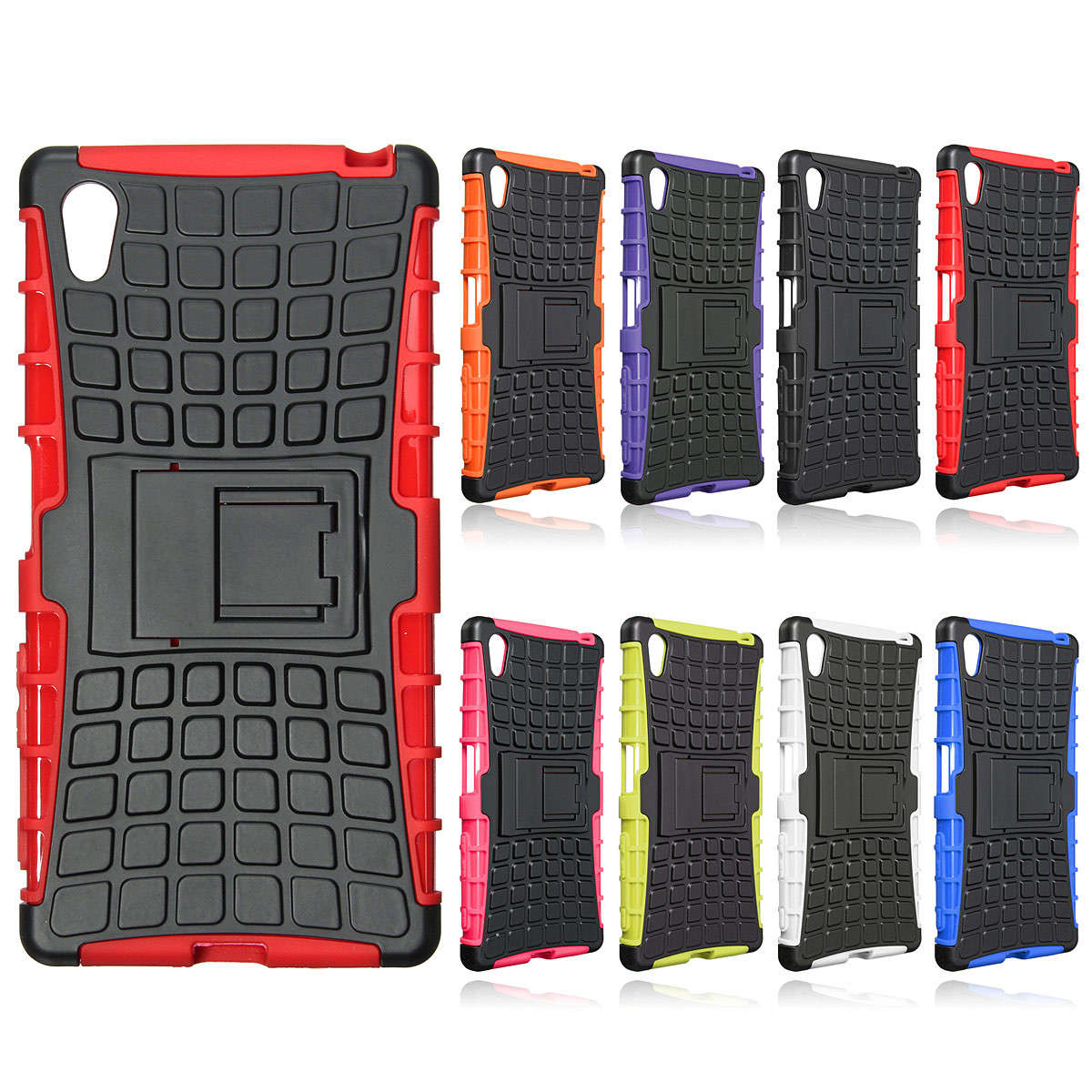 Armor Back Silicone PC Hybrid Case For Sony Xperia Z5 5.2","Cell Phones & Accessories