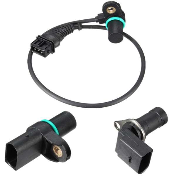Intake Exhaust Cam Camshaft Crankshaft Position Sensor Set For BMW Replacement