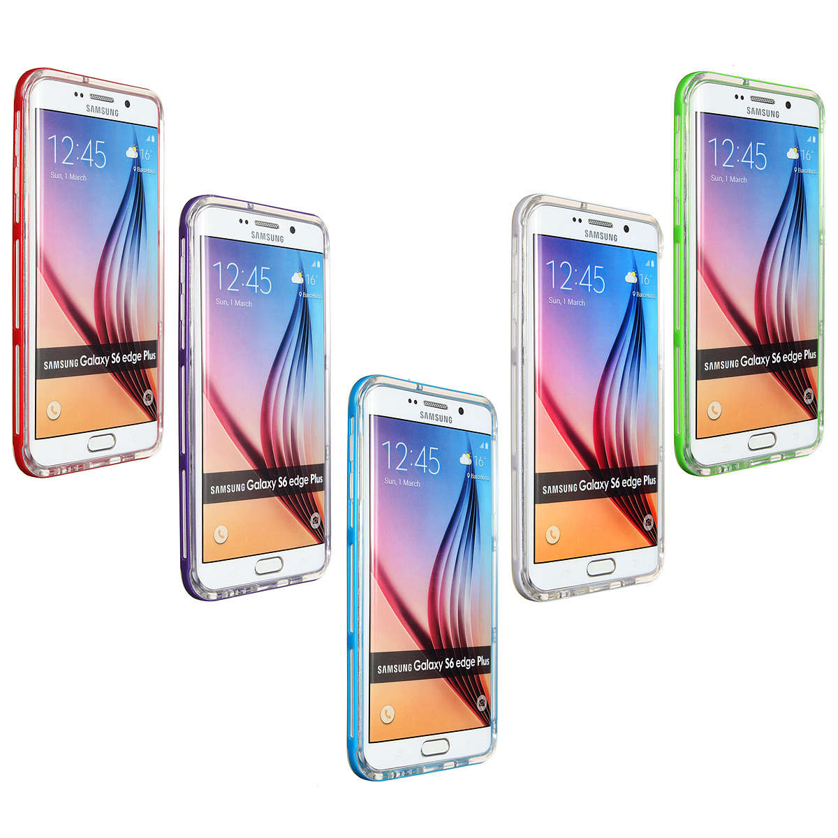 Incoming Call Flash Light Frame Cover For Samsung S6 Edge Plus