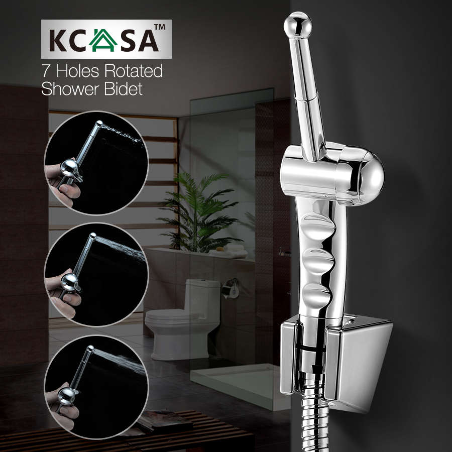KCASA¿¿¿ Hand Held Bidet Shower Toilet Seat Cleaning Bidet Sprayer Bathroom Kitchen Hygeian Faucet