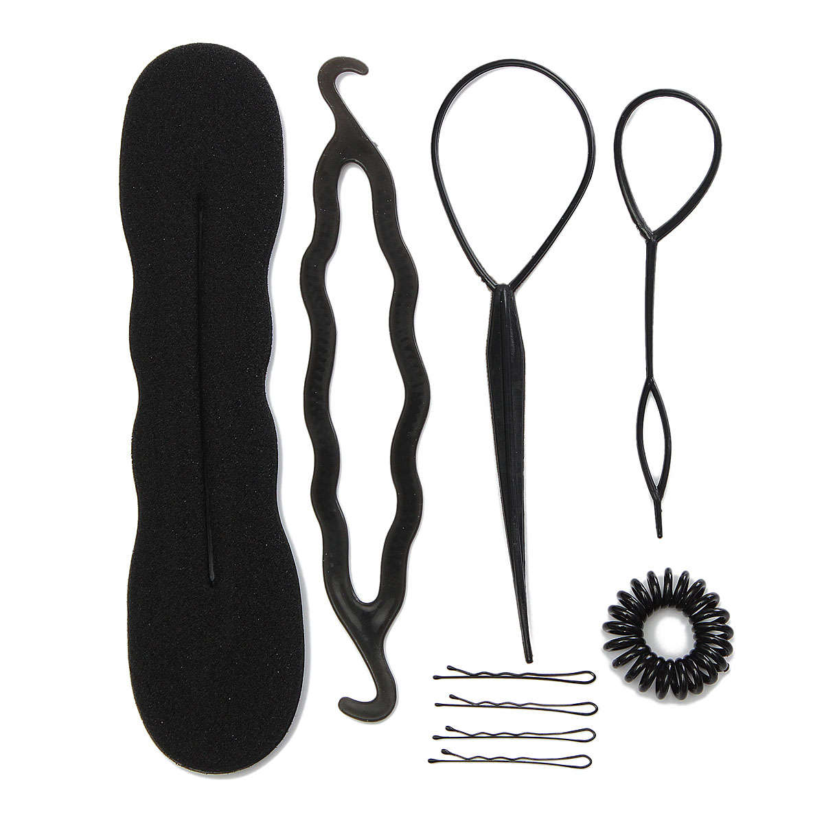 Elastic Band Twist Clips Braid Styling Hairpins Accessory Tools Set *Free Shipping