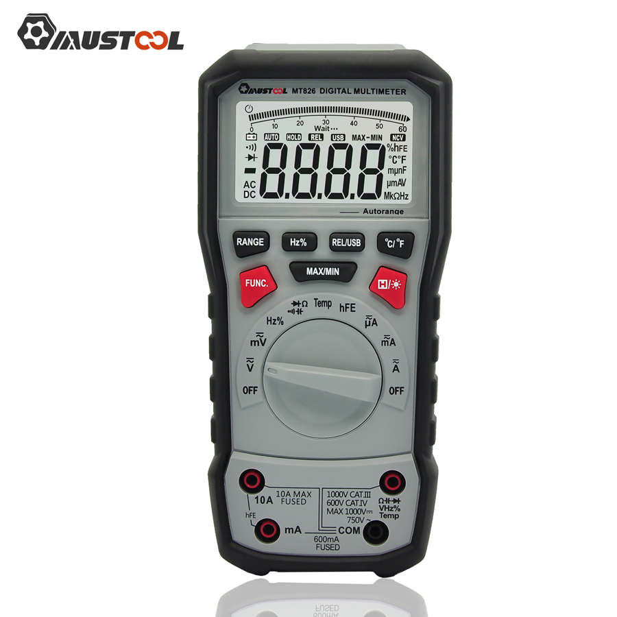 MT826 True RMS Professional Digital Multimeter AC/DC Current