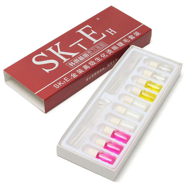 Eyelashes Wave Lotion Curling  Longer Eyelash Perming Curler Perm Rods Kit Set