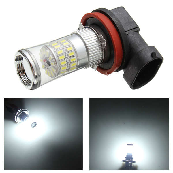 H8 3014 48SMD LED Car White Fog Light Bulb Headlight DRL 600LM 4.8W