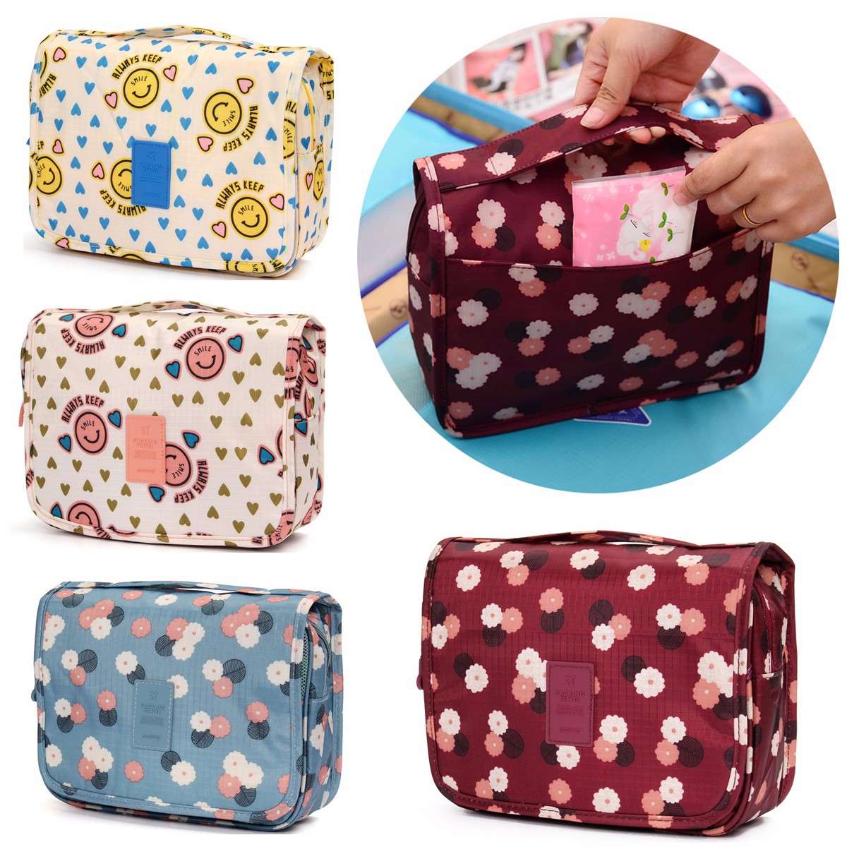 6Pcs Set Travel Luggage Storage Bag Case Portable Suitcase Clothes Organizer Tote
