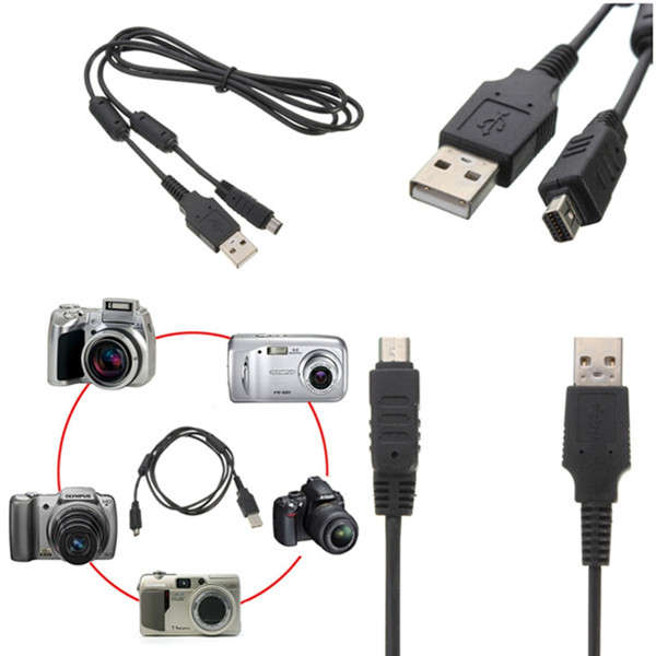 1.5m USB 12 Pin Data SYNC Cable Cord Lead Battery Charging Wire For Olympus Camera