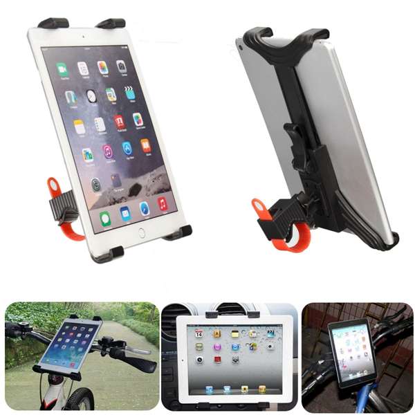 Motorcycle Car Bicycle Microphone Stand Holder Mount For iPad Air 2 Mini 4 3 7-11inch Tablet