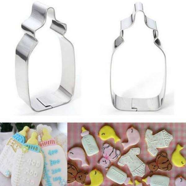 Baby Milk Bottle Stainless Steel Cookie Cutter Fondant Cake Mold